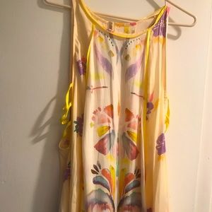 Free People watercolor tunic size M